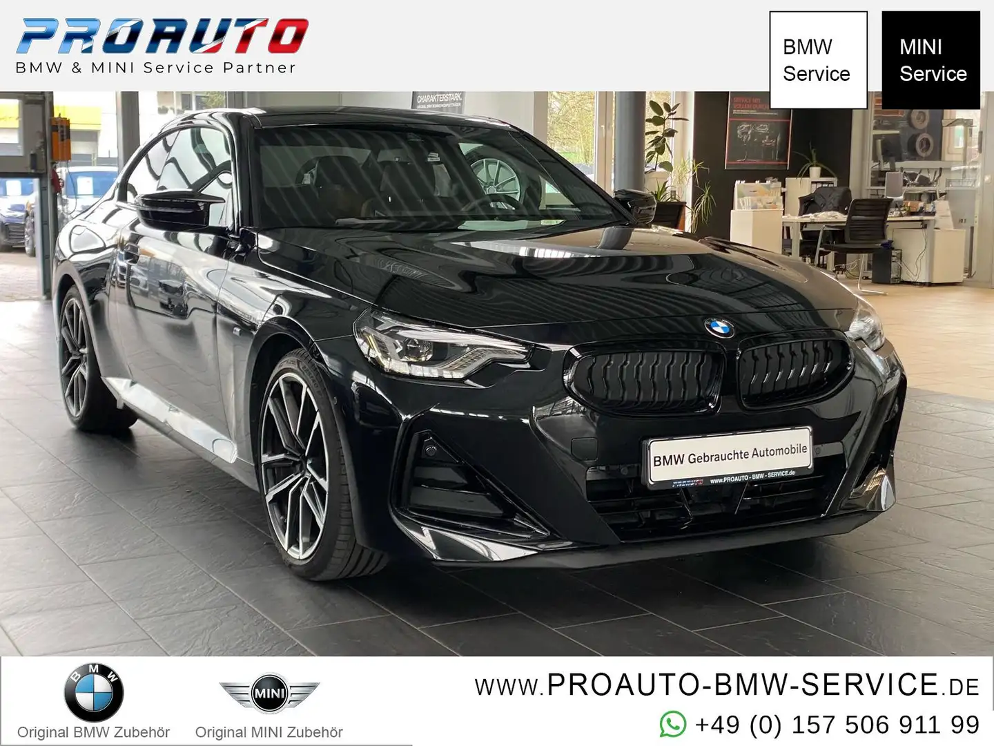 BMW M240i xDrive A-LED/RFK/HUD/LiveCoPro/KomfZG. Schwarz - 1