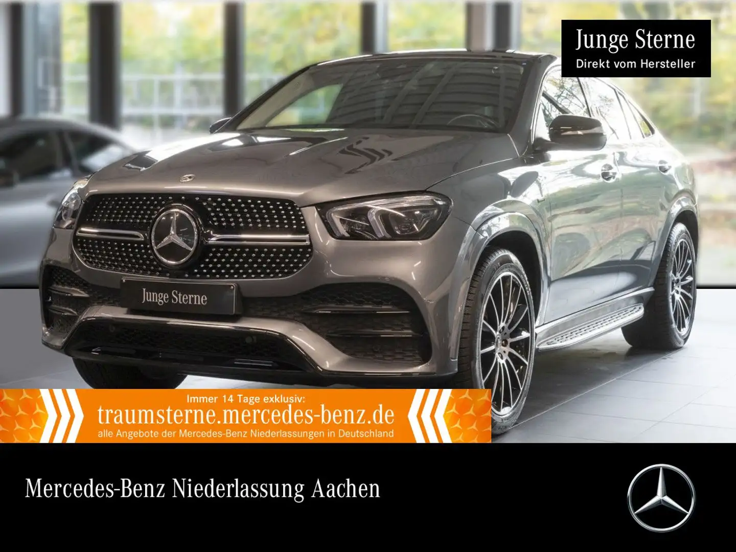 Mercedes-Benz GLE 350 e Coupé 4M AMG+NIGHT+MULTIBEAM+KAMERA+21" Grau - 1
