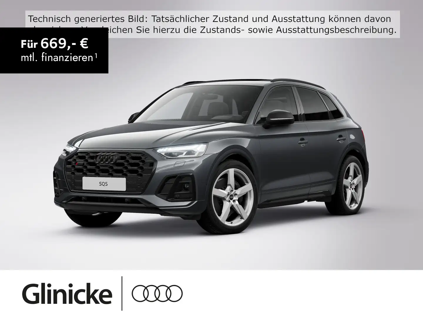 Audi SQ5 3.0 TDI quattro Tiptronic Matrix Panoramadac Grau - 1
