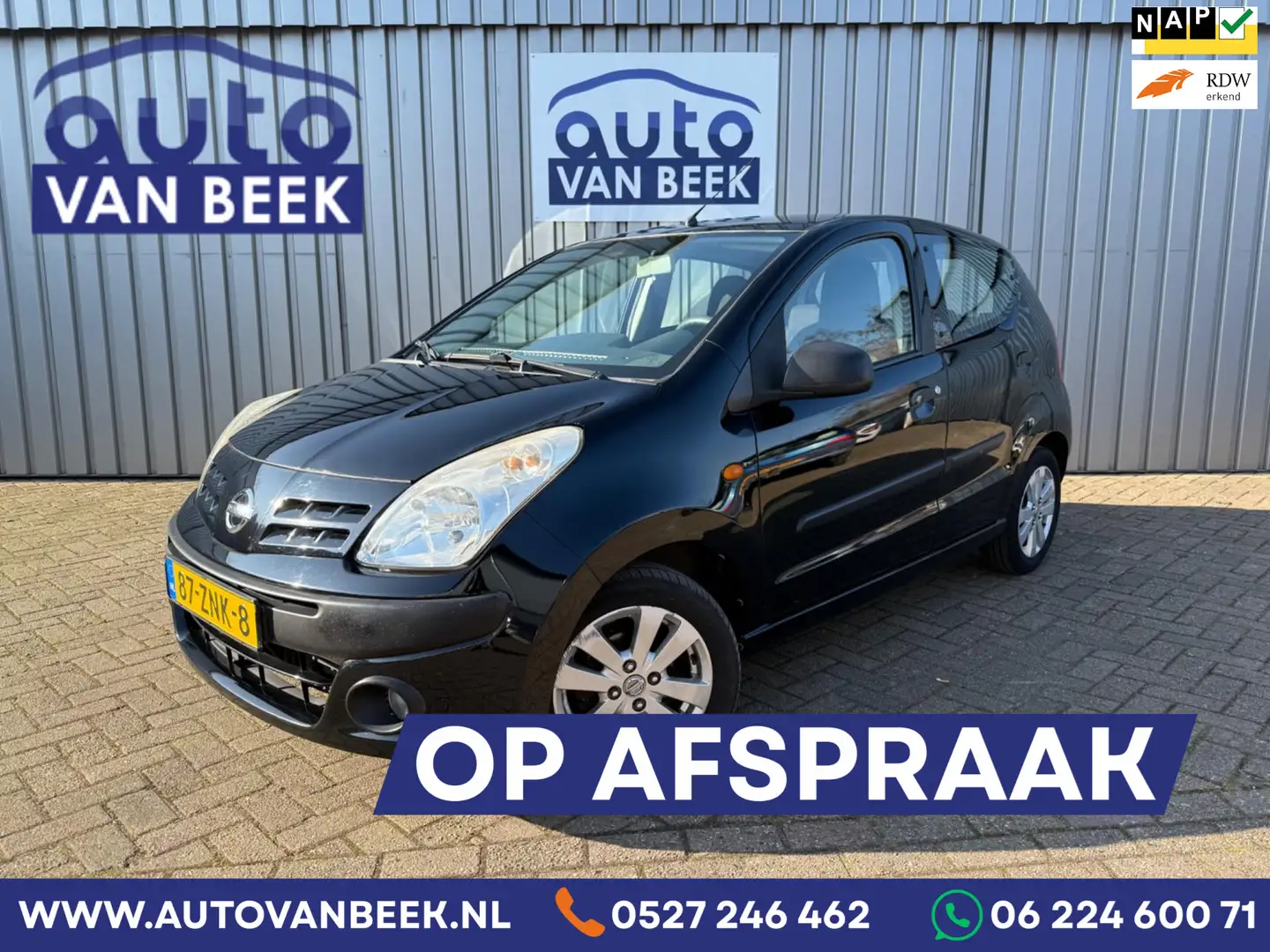 Nissan Pixo 1.0 Look|Airco|Bluetooth Schwarz - 1