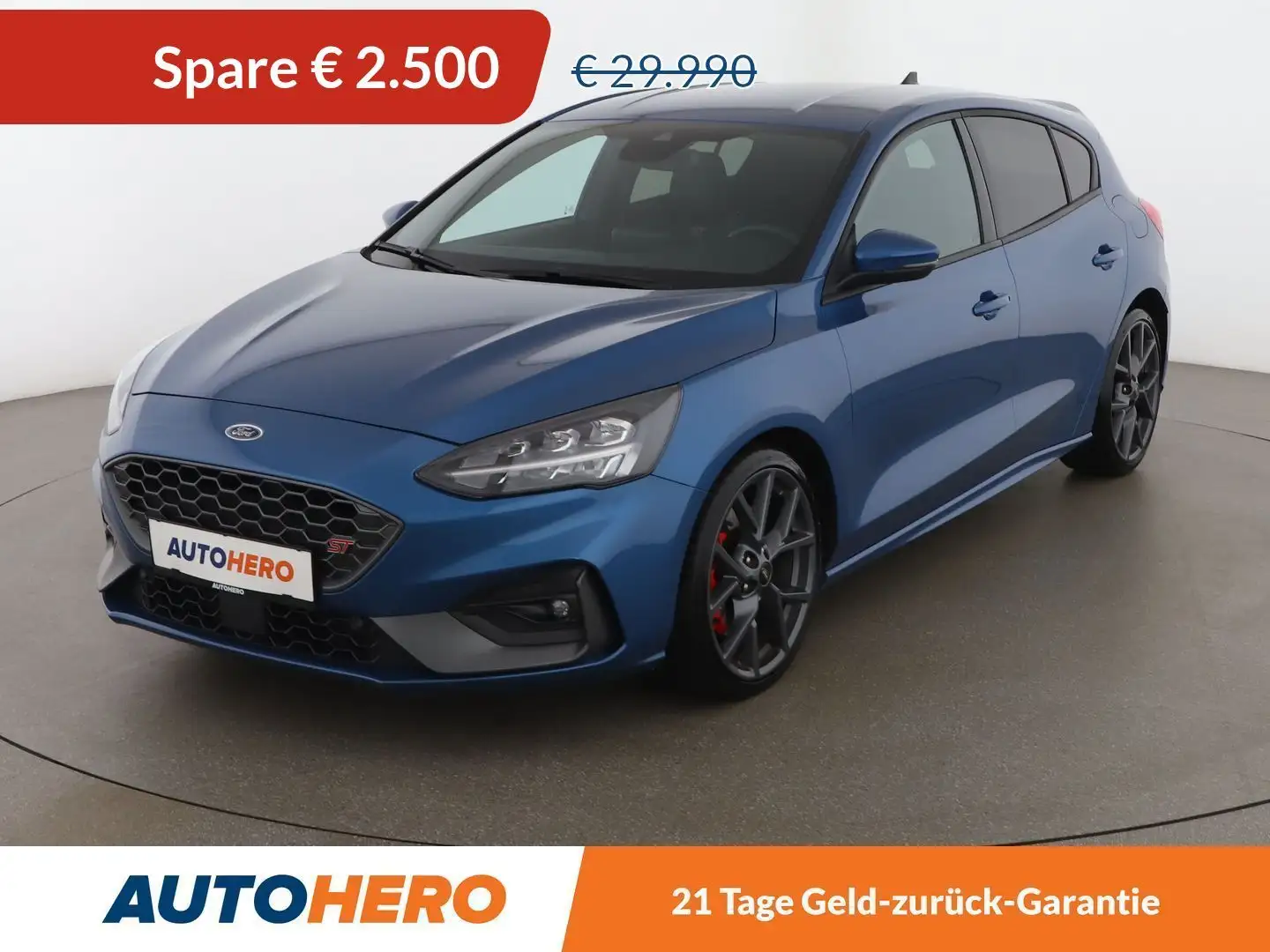 Ford Focus 2.3 EcoBoost ST *LED*ACC*NAVI*CAM*SPUR*SHZ*B&O* Blau - 1