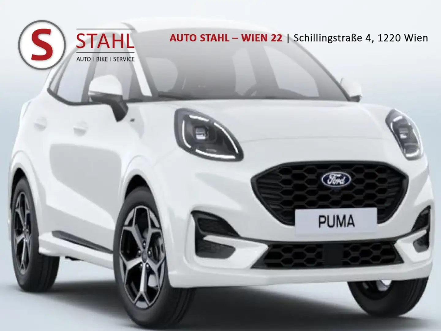 Ford Puma 1,0 EcoBoost Hybrid ST-Line Aut. Weiß - 1