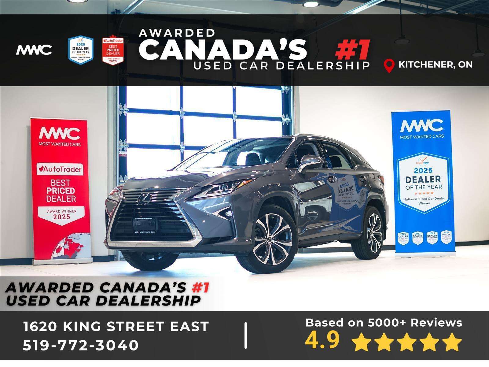2019 Lexus RX AWD | PREMIUM PKG | SUNROOF | NO ACCIDENTS