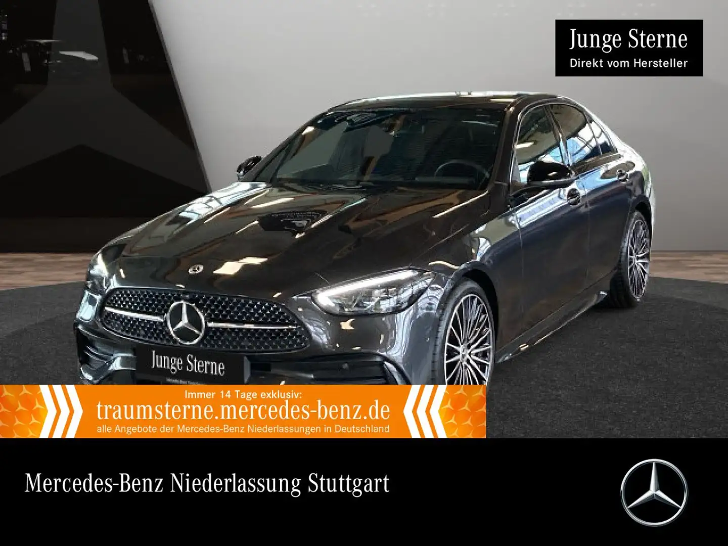 Mercedes-Benz C 180 AMG+NIGHT+PANO+LED+KAMERA+19"+TOTW+KEYLESS Grau - 1
