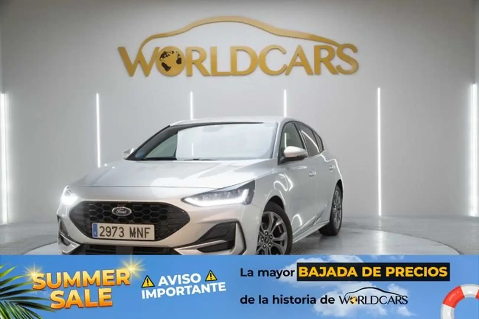 Ford Focus 1.0 Ecoboost MHEV ST-Line 125 Gris - 1