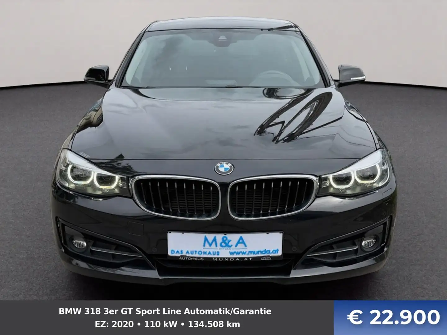 BMW 318 3er GT Sport Line Automatik/Garantie Schwarz - 2