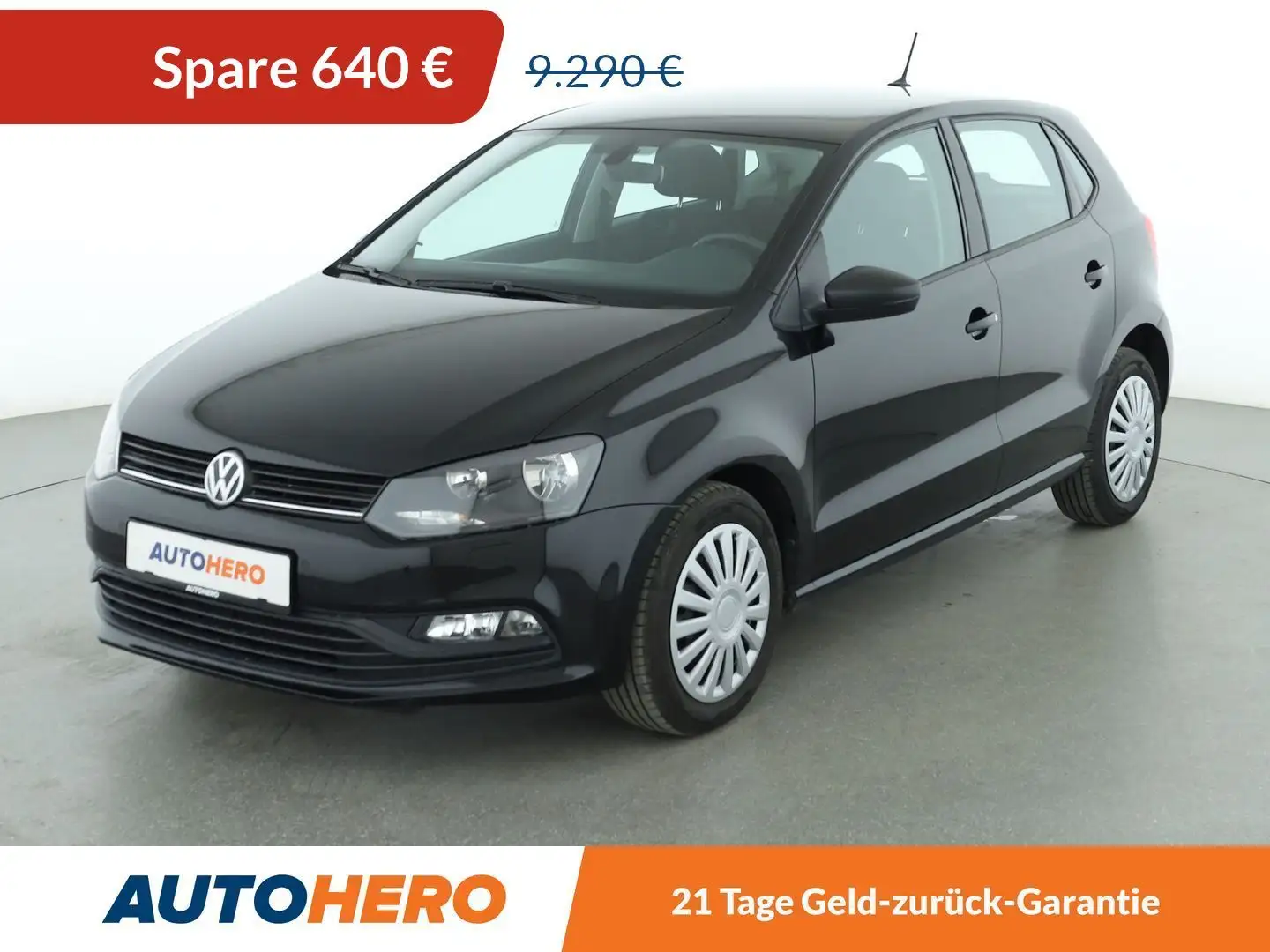 Volkswagen Polo 1.0 Trendline*NAVI*PDC*SHZ*KLIMA*TEMPO* Schwarz - 1