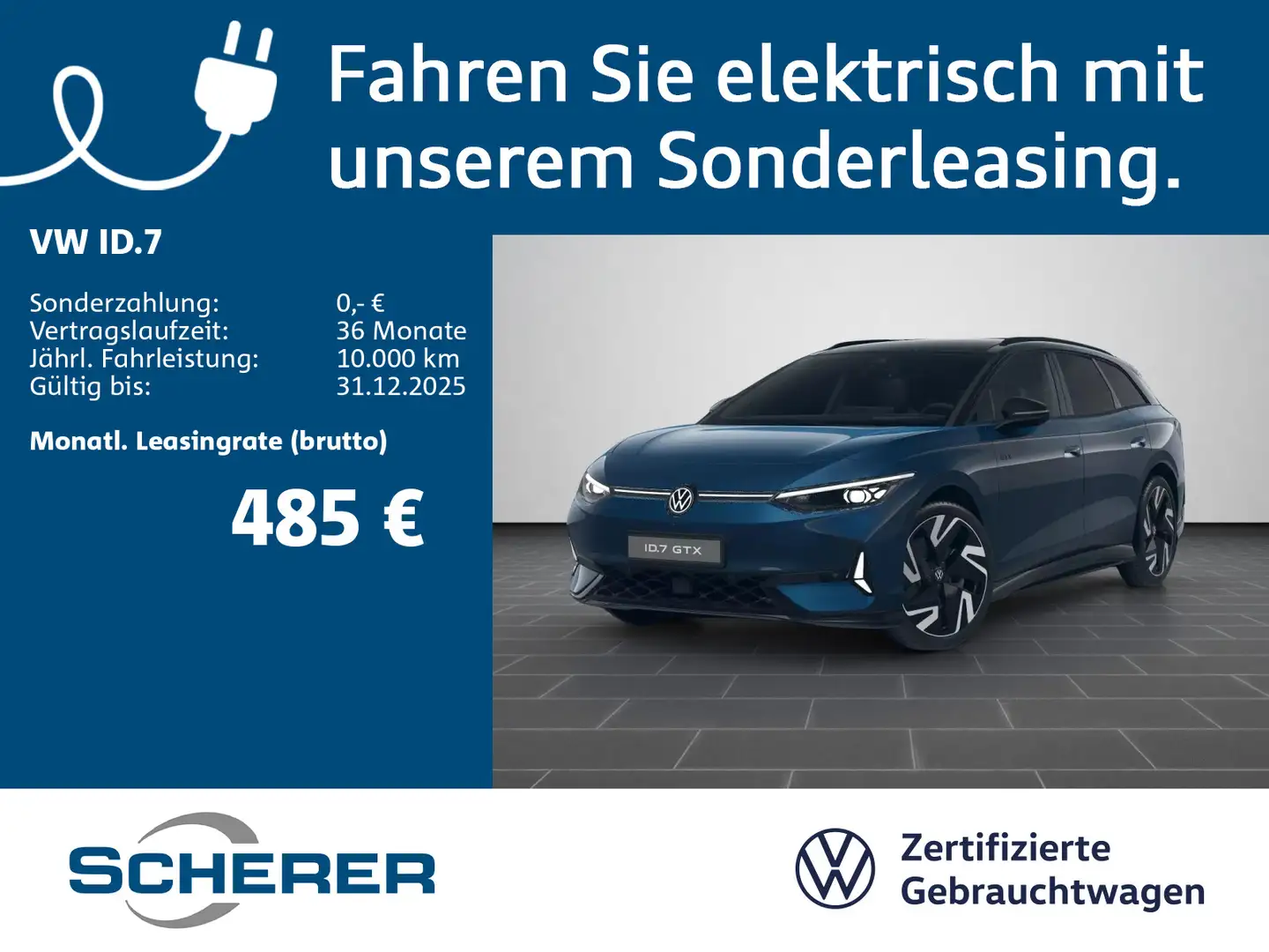 Volkswagen ID.7 Tourer GTX 4Motion 86 kWh | 5 Jahre Garanti Blau - 1