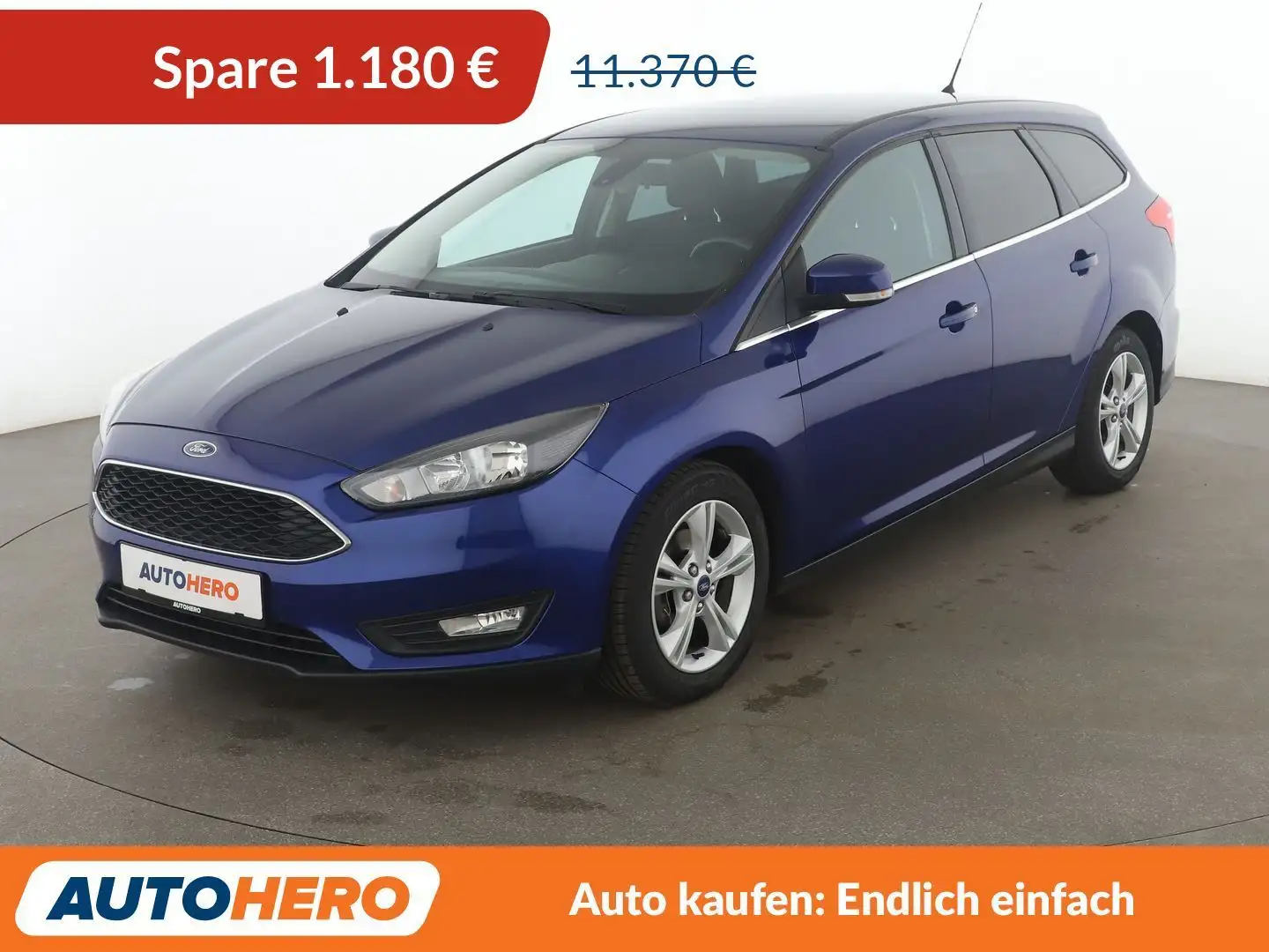 Ford Focus 1.0 EcoBoost R&B *TEMPO*SHZ*KLIMA* Bleu - 1
