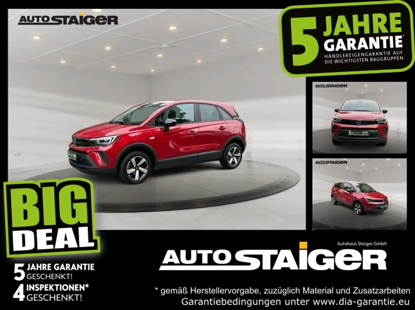 Opel Crossland 1.2 Turbo Edition LED Sitzheizung Rouge - 1