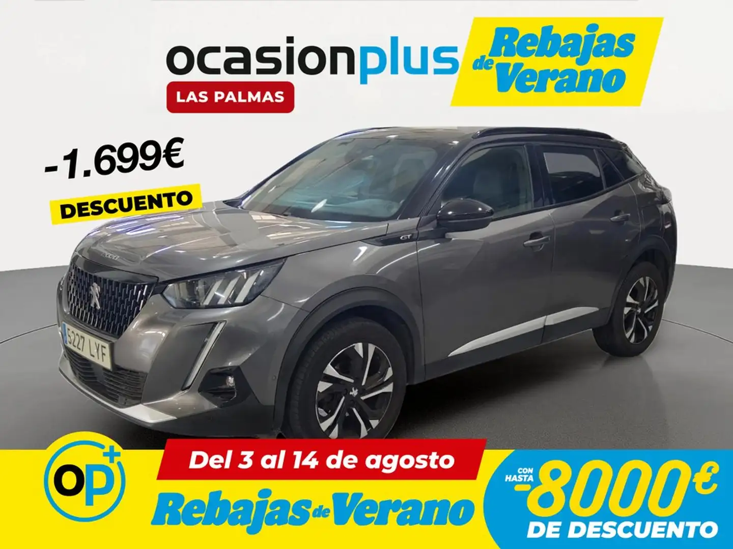 Peugeot 2008 1.2 PureTech S&S GT 130 Gris - 1