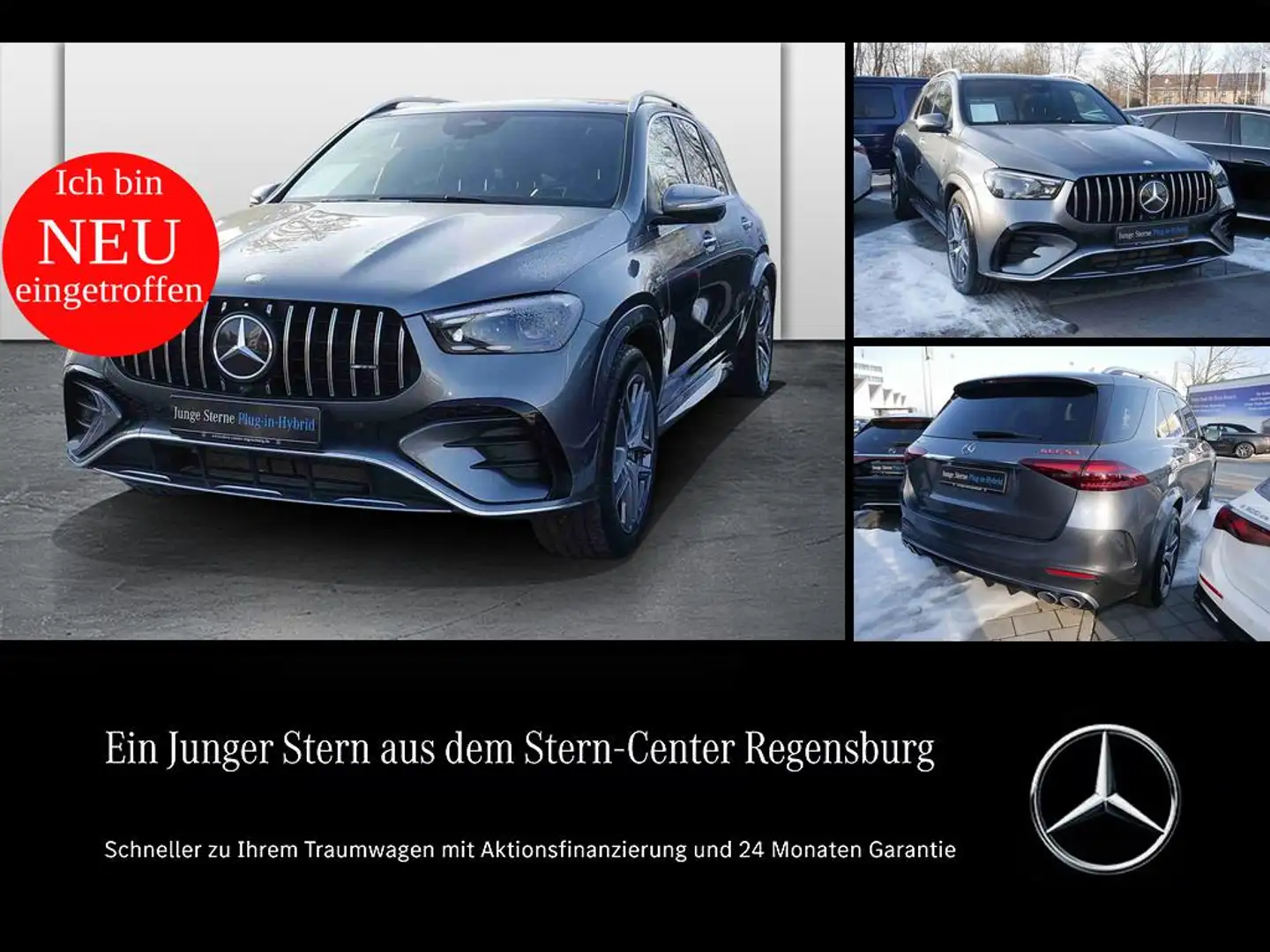 Mercedes-Benz GLE 53 AMG HYBRID 4M+AHK+PANO+MEMORY+360+PerfAGA Gris - 1