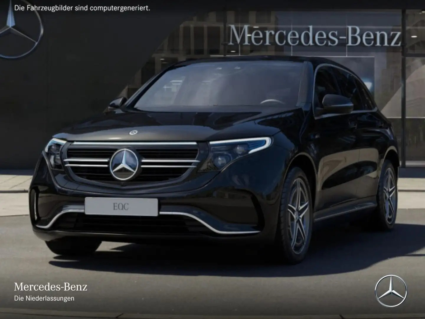 Mercedes-Benz EQC 400 4M AMG+MULTIBEAM+FAHRASS+KAMERA+HUD Noir - 2