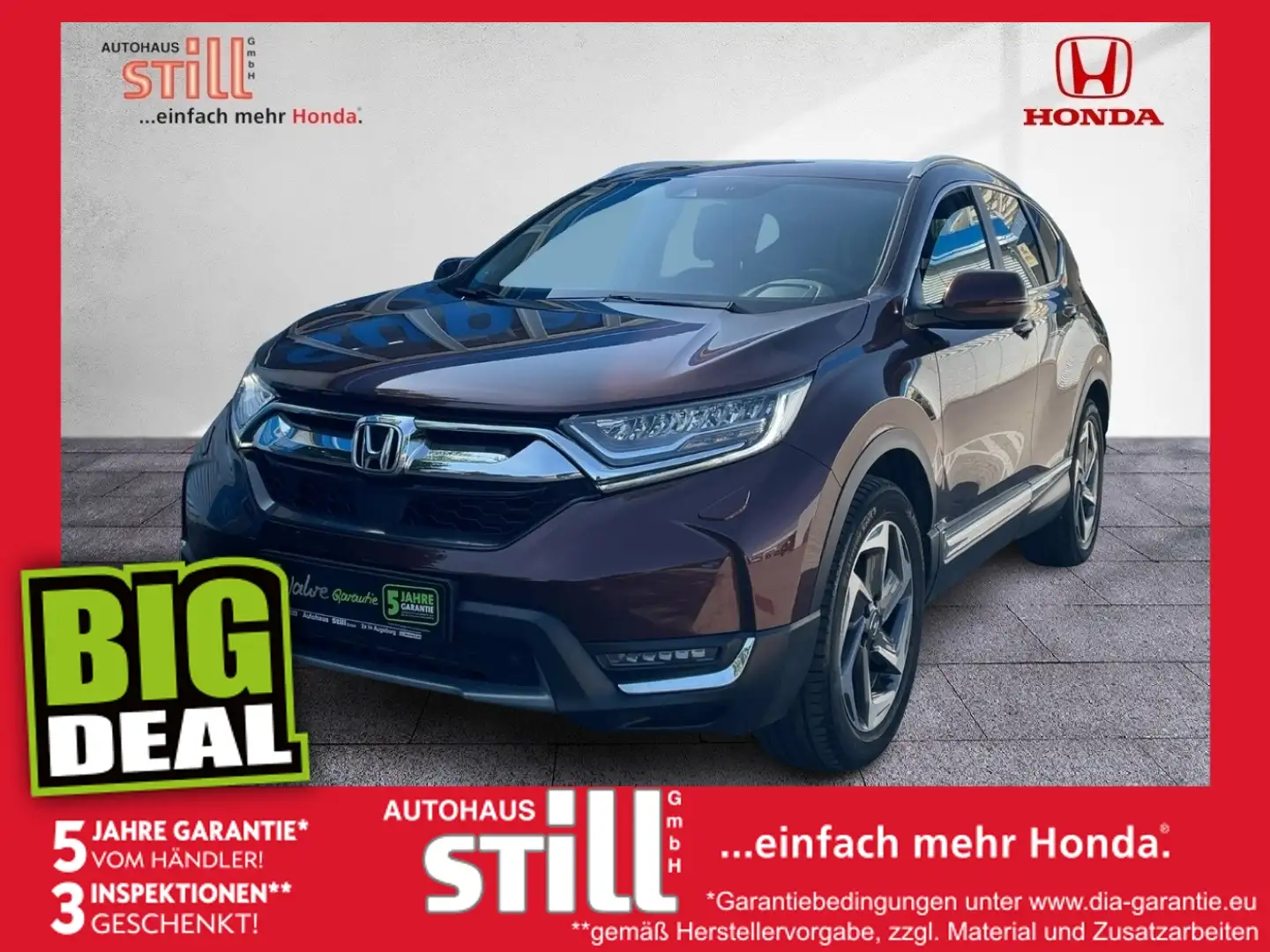 Honda CR-V T 1.5 Turbo VTEC Executive Lederpolster Braun - 1