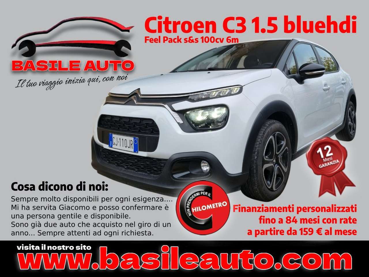 Citroen C3 C3 1.5 bluehdi Feel Pack s
