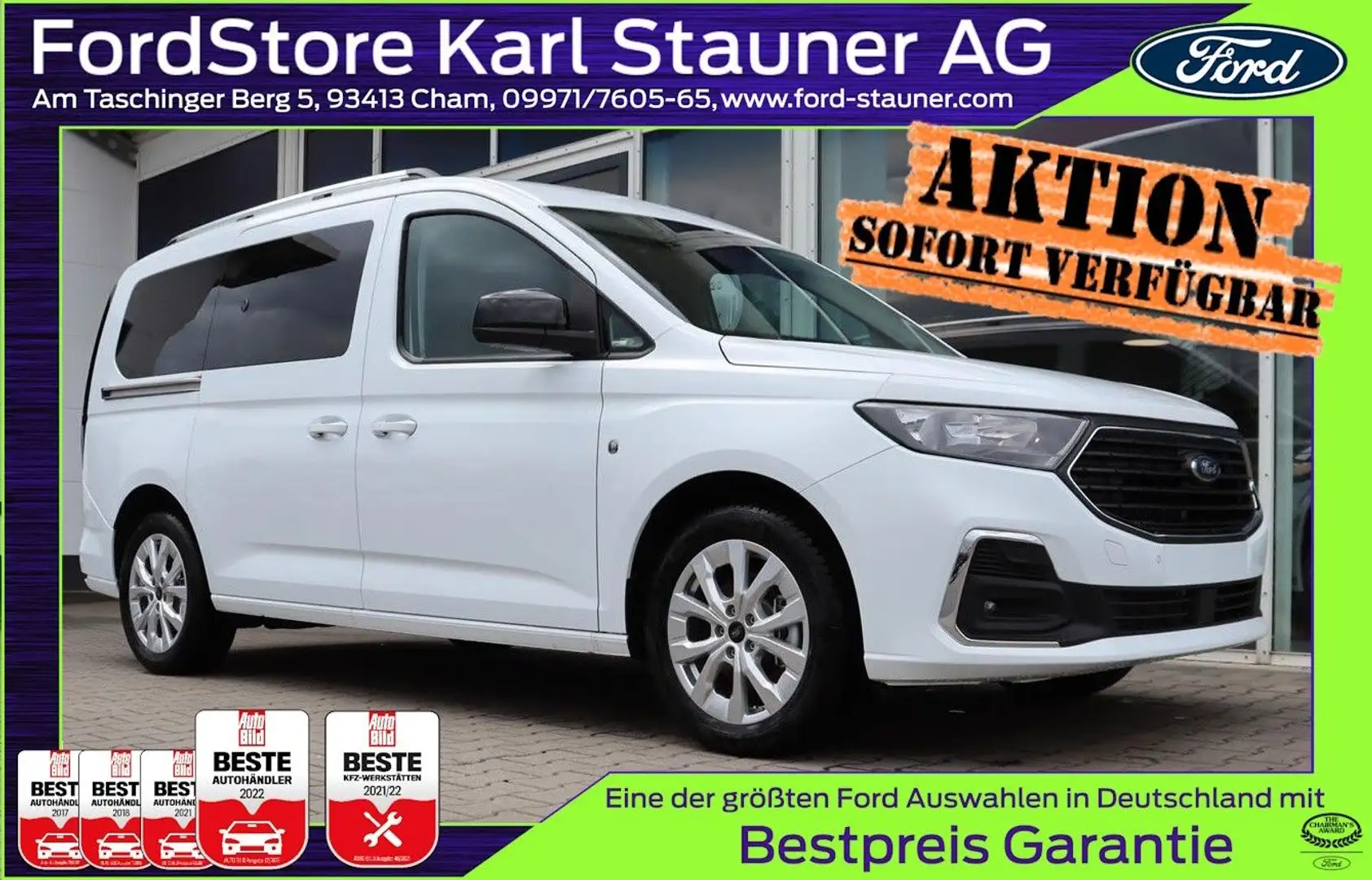 Ford Grand Tourneo Tourneo Connect Titanium L2 7-Sitzer 4,99% FIN* Blanc - 1