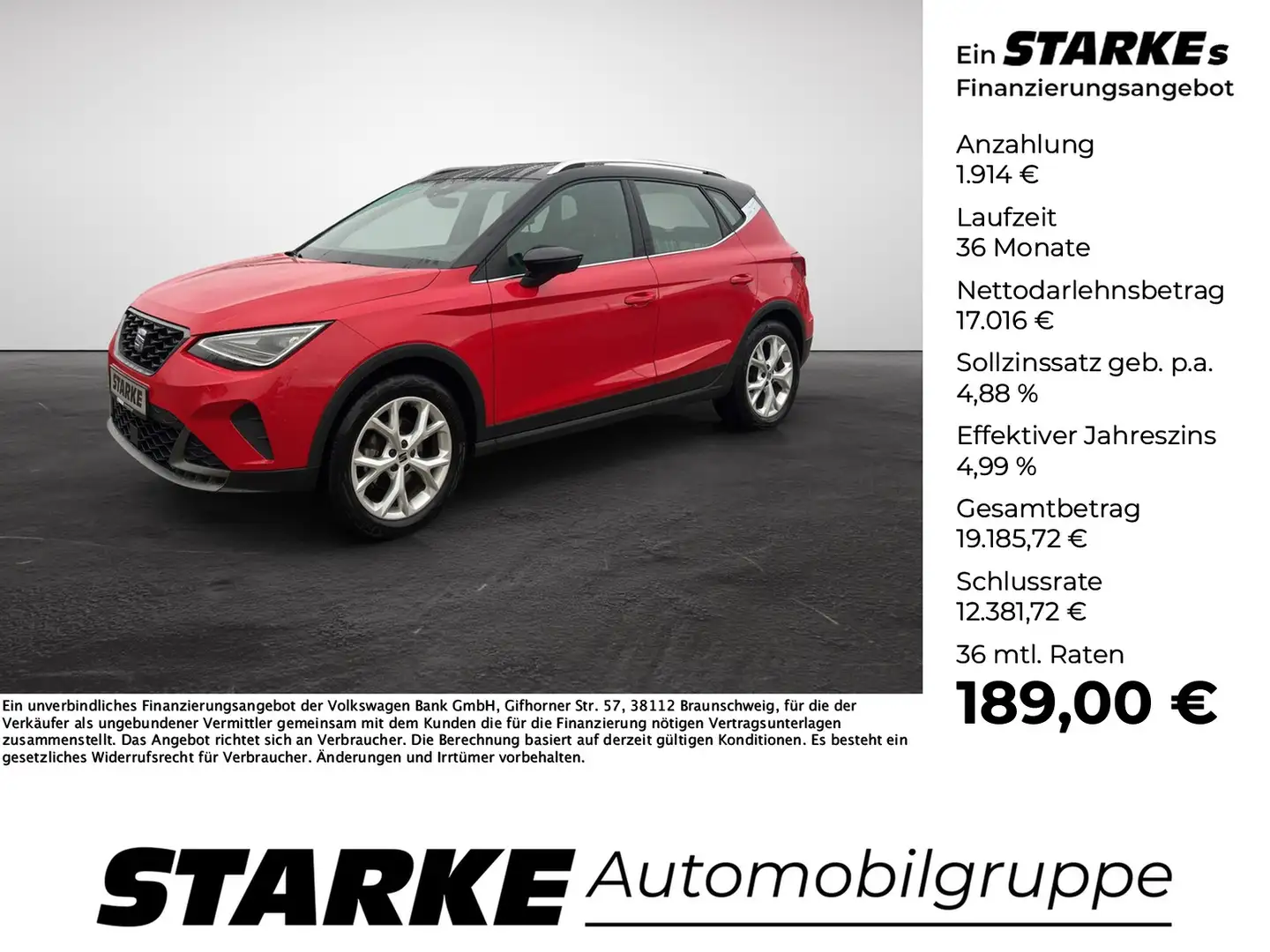 SEAT Arona FR 1.0 TSI Rot - 1