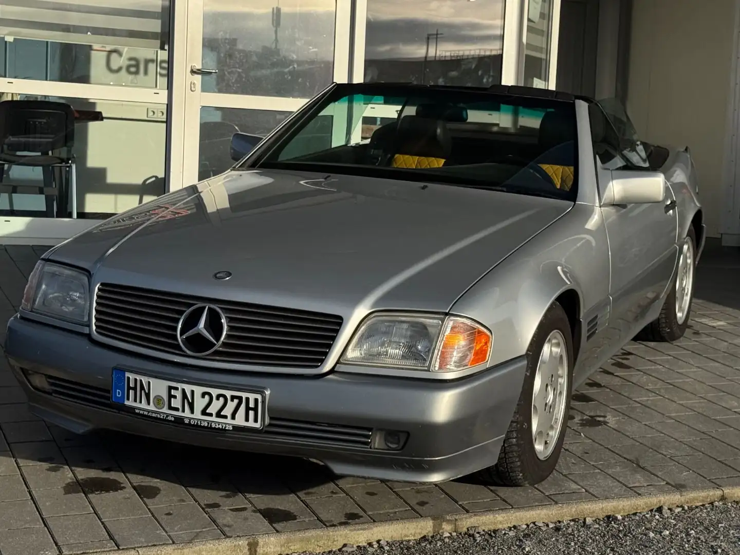 Mercedes-Benz SL 320 H-Gutachten Leder SHZ Klima Argent - 1