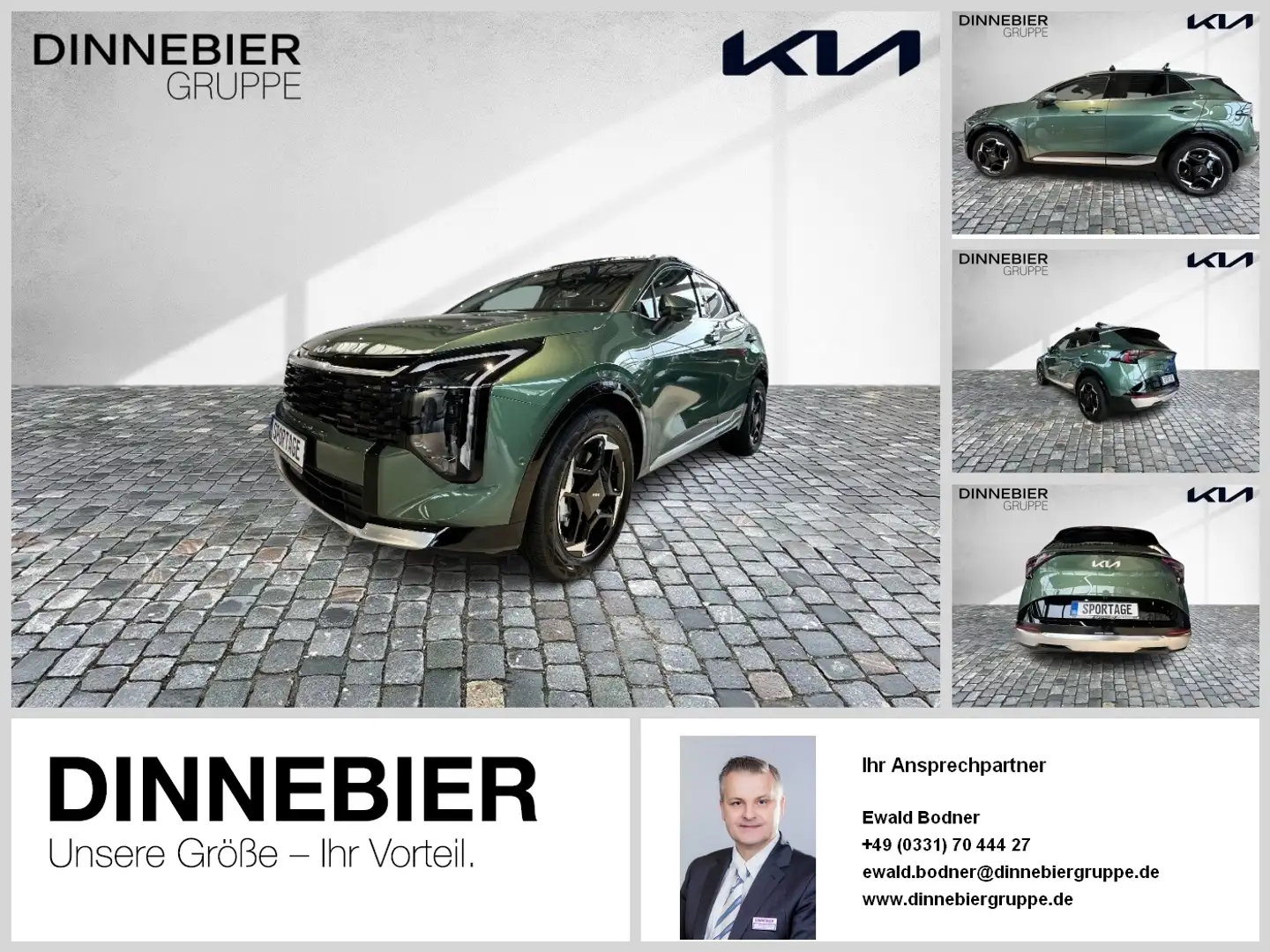 Kia Sportage Spirit 1.6T LED+360°+Headup+Navi Grün - 1