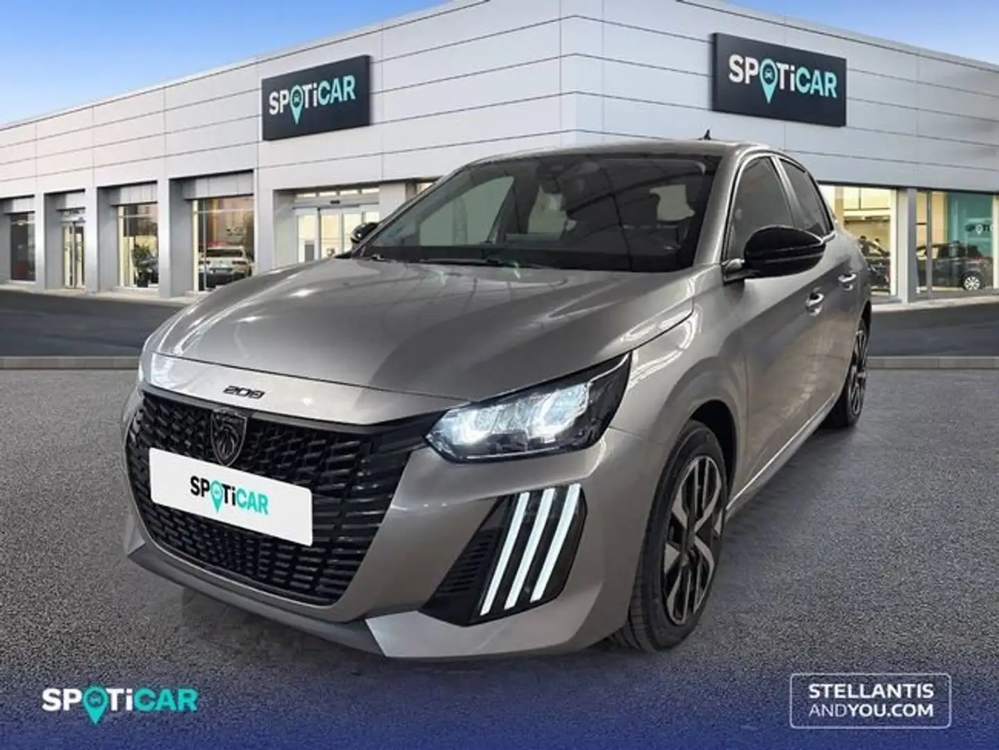 Peugeot 208 1.2 Hybrid Style e-DCS6 110 Gris - 1