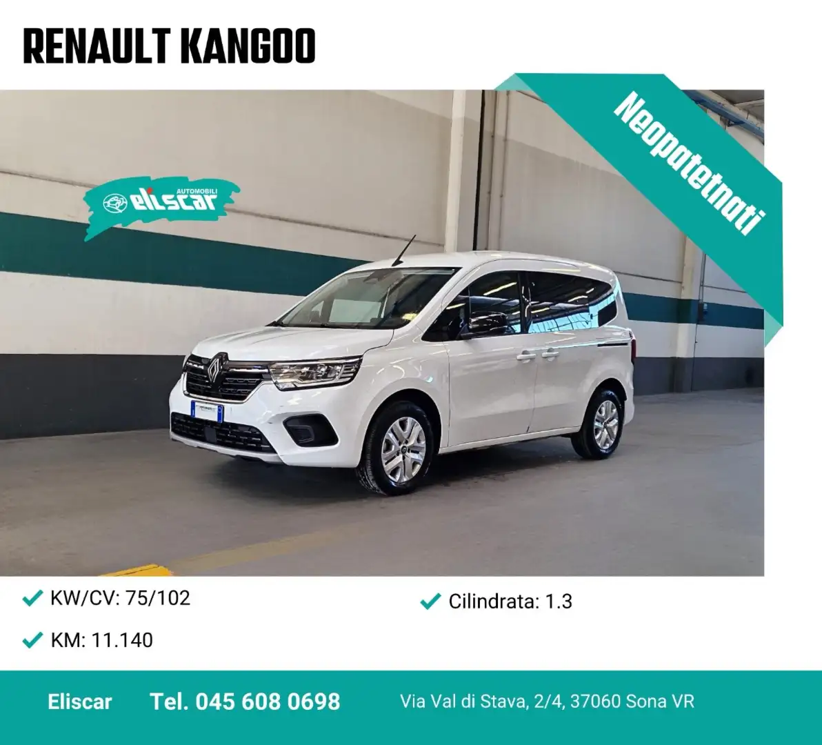Renault Kangoo 1.3 TCe 100CV Weiß - 1