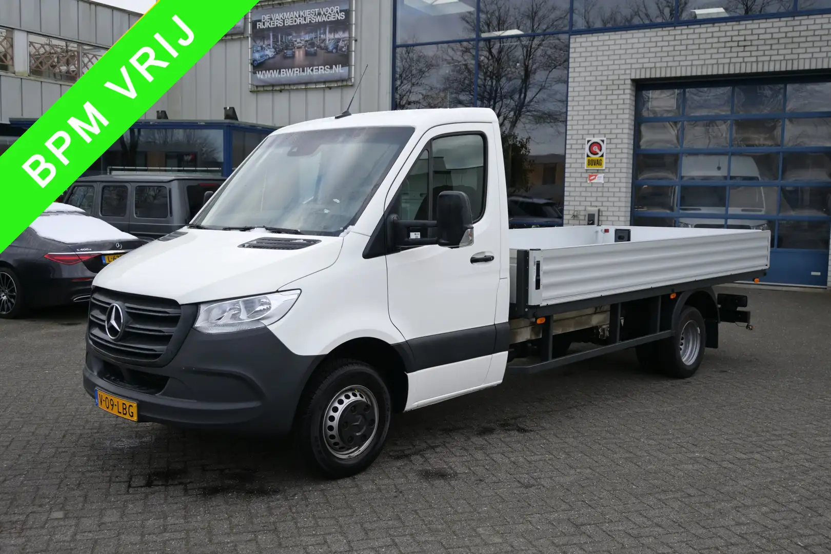 Mercedes-Benz Sprinter 514 CDI Airco, Geveerde stoel, MBUX met Apple Carp Wit - 1
