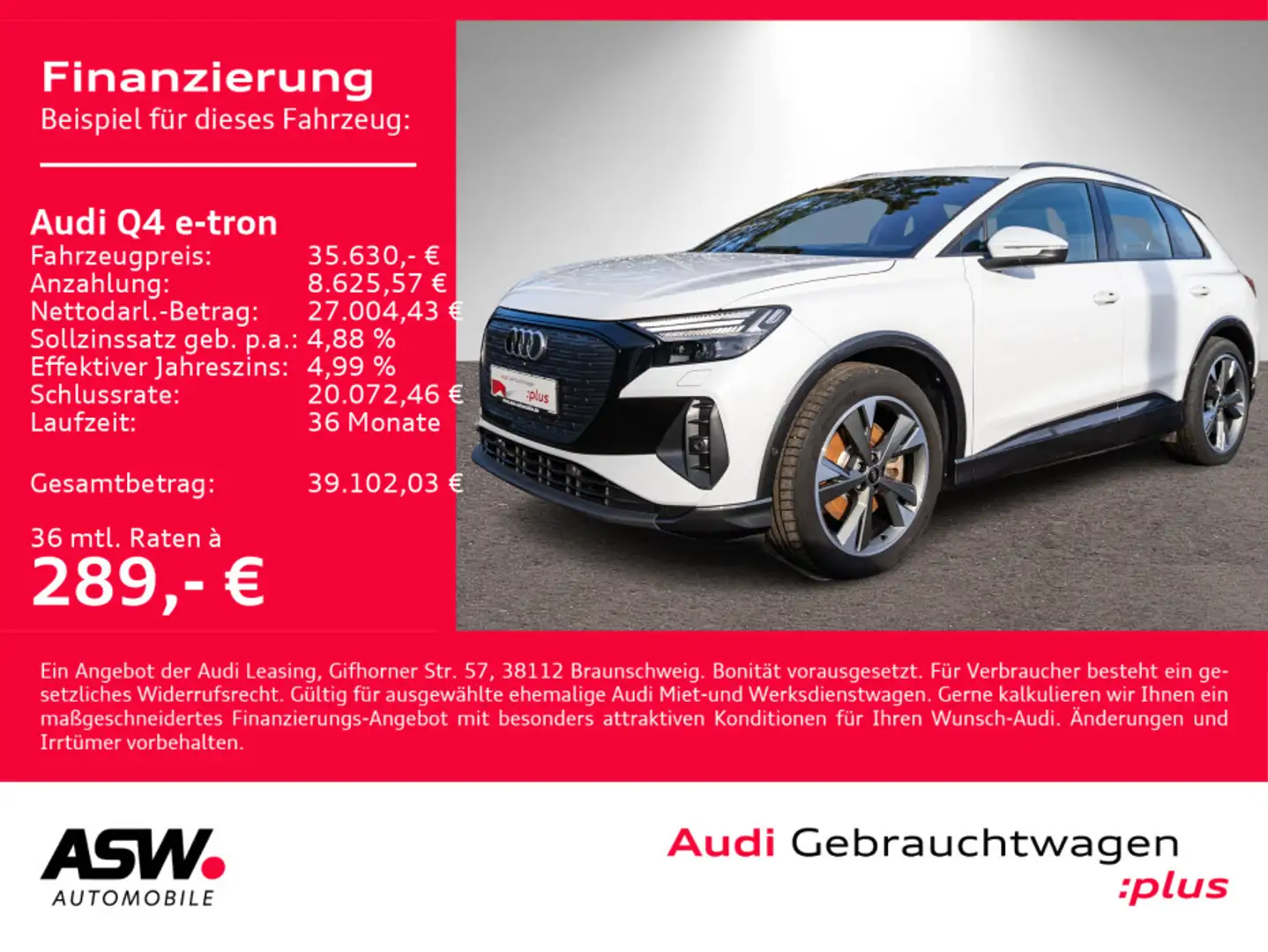 Audi Q4 e-tron Q4 50 e-tron S line quattro NAVI MATRIX AHK RFK Blanc - 1