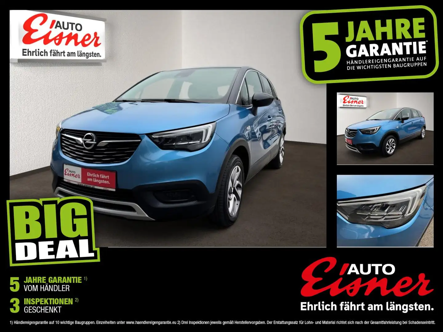 Opel Crossland X 1.2 TURBO ECOTEC gepflegt Blau - 1