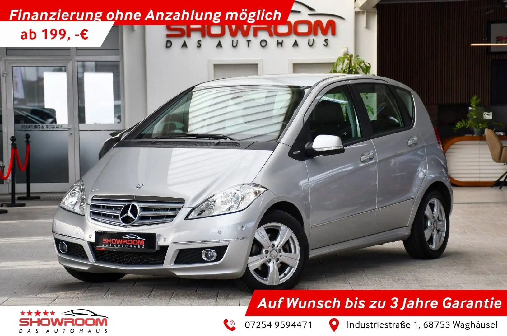 Mercedes-Benz A 200 Avantgarde Automatik Parkhilfe Sitzheizung Silber - 1