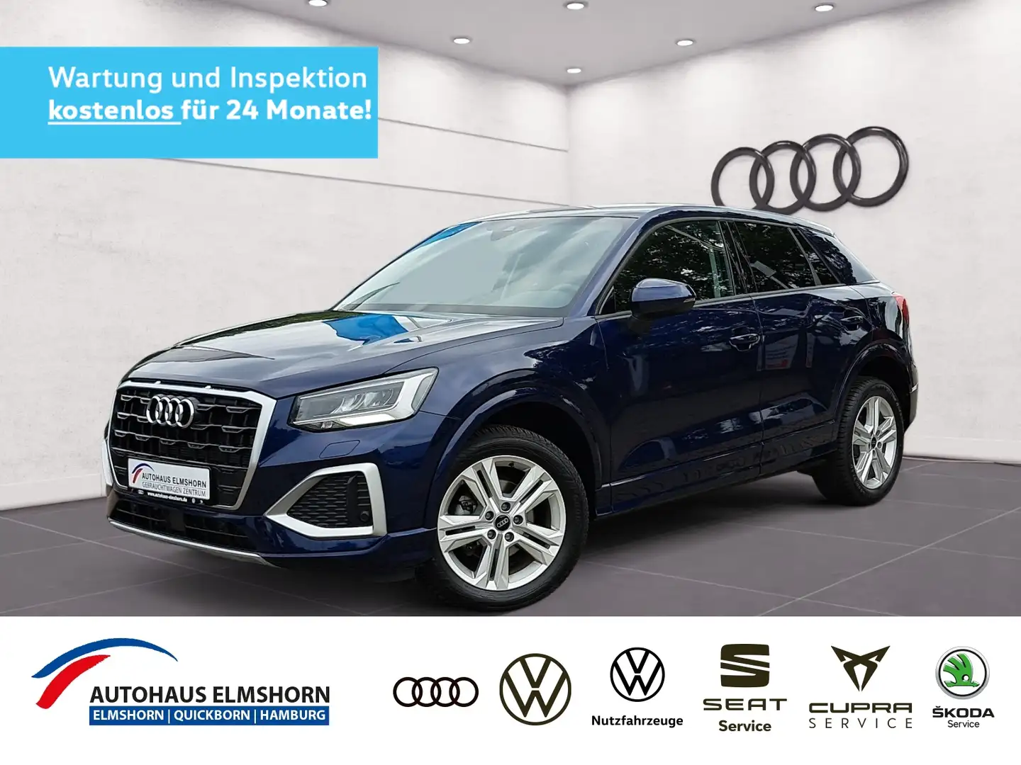 Audi Q2 advanced 35 TFSI S tronic NAV LED GJ-REIF GRA PDC Blau - 1