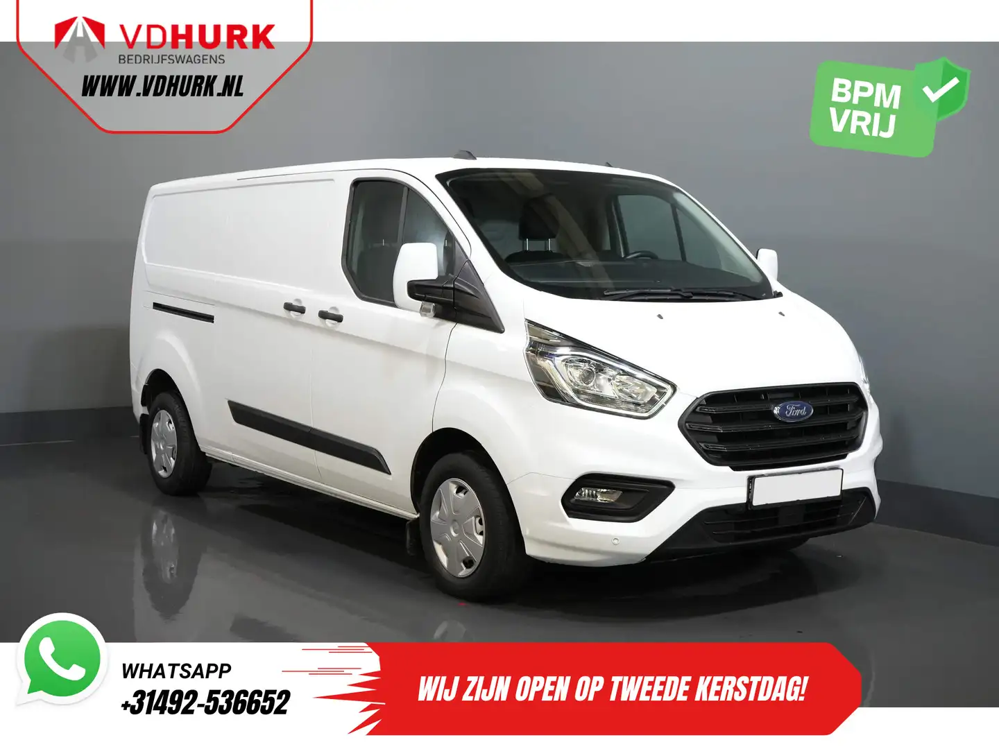 Ford Transit Custom 2.0 TDCI 130 pk L2 (DEMO) 2.8t Trekverm./ Voorruit Wit - 1