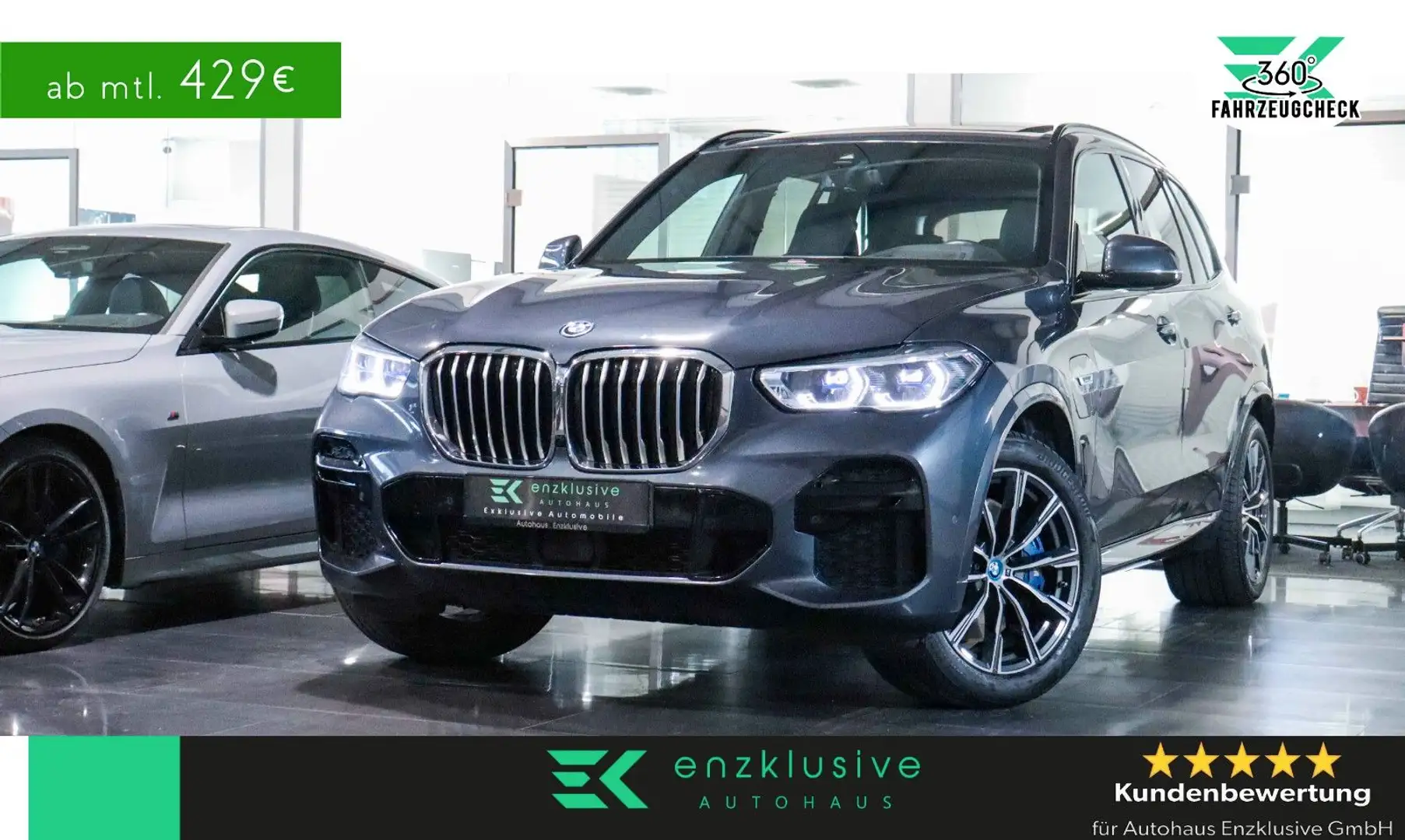 BMW X5 45e xD M SPORT*LASER*AHK*PANO*KAMERA*NAVI*HuD Grau - 1