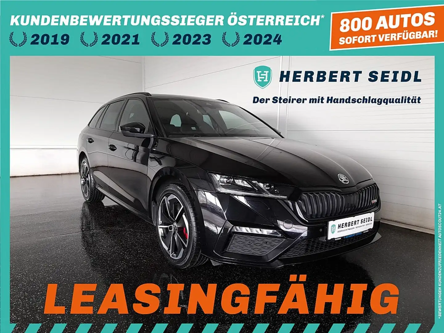 Skoda Octavia Combi RS iV 150/245 DSG *SKY / 19 ZOLL / MATRIX... Schwarz - 1