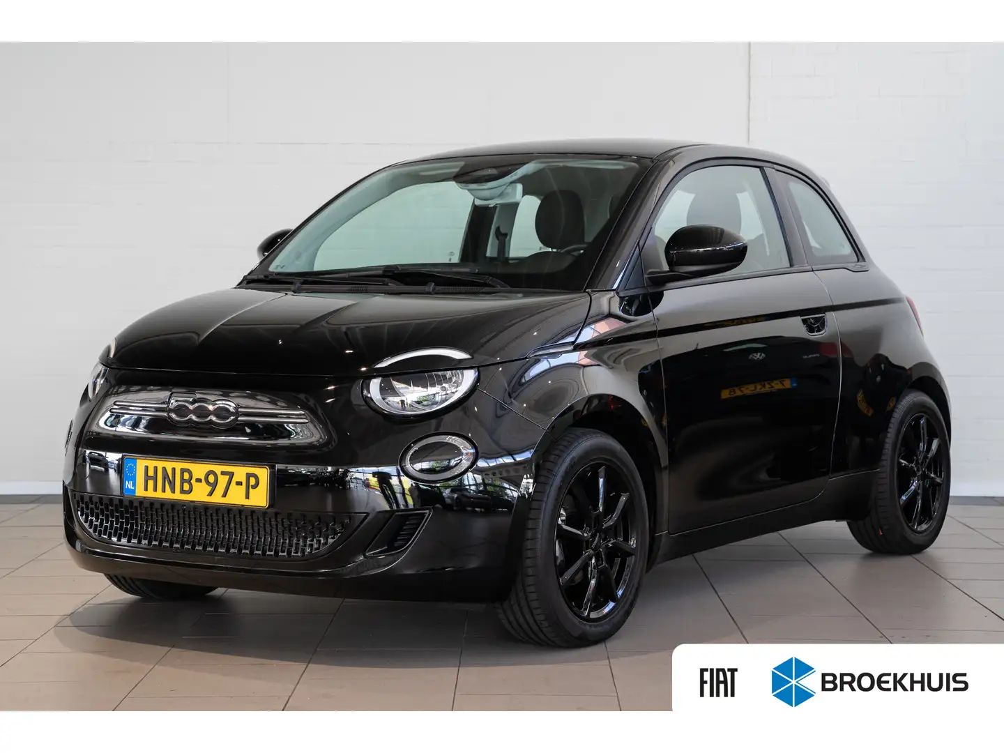 Fiat 500 Action 24 kWh | Cruise Controle | Airco | Keyless Zwart - 1