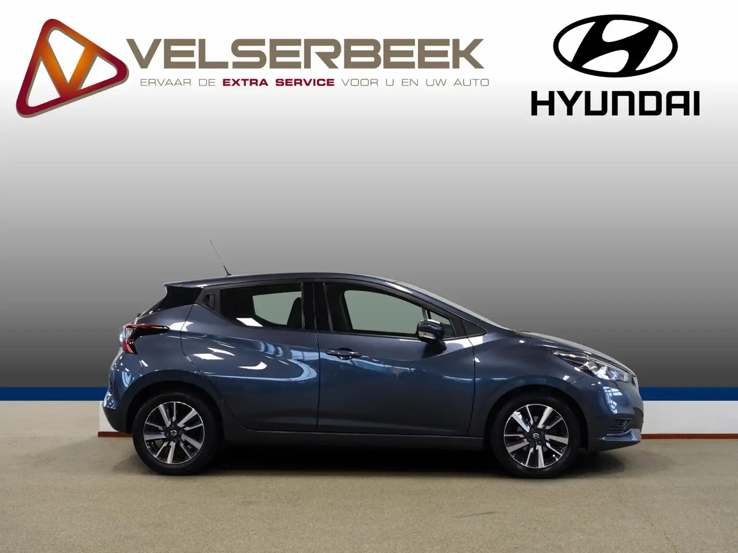 Nissan Micra 0.9 IG-T Acenta * Navigatie / Airco / LMV * Grijs - 2