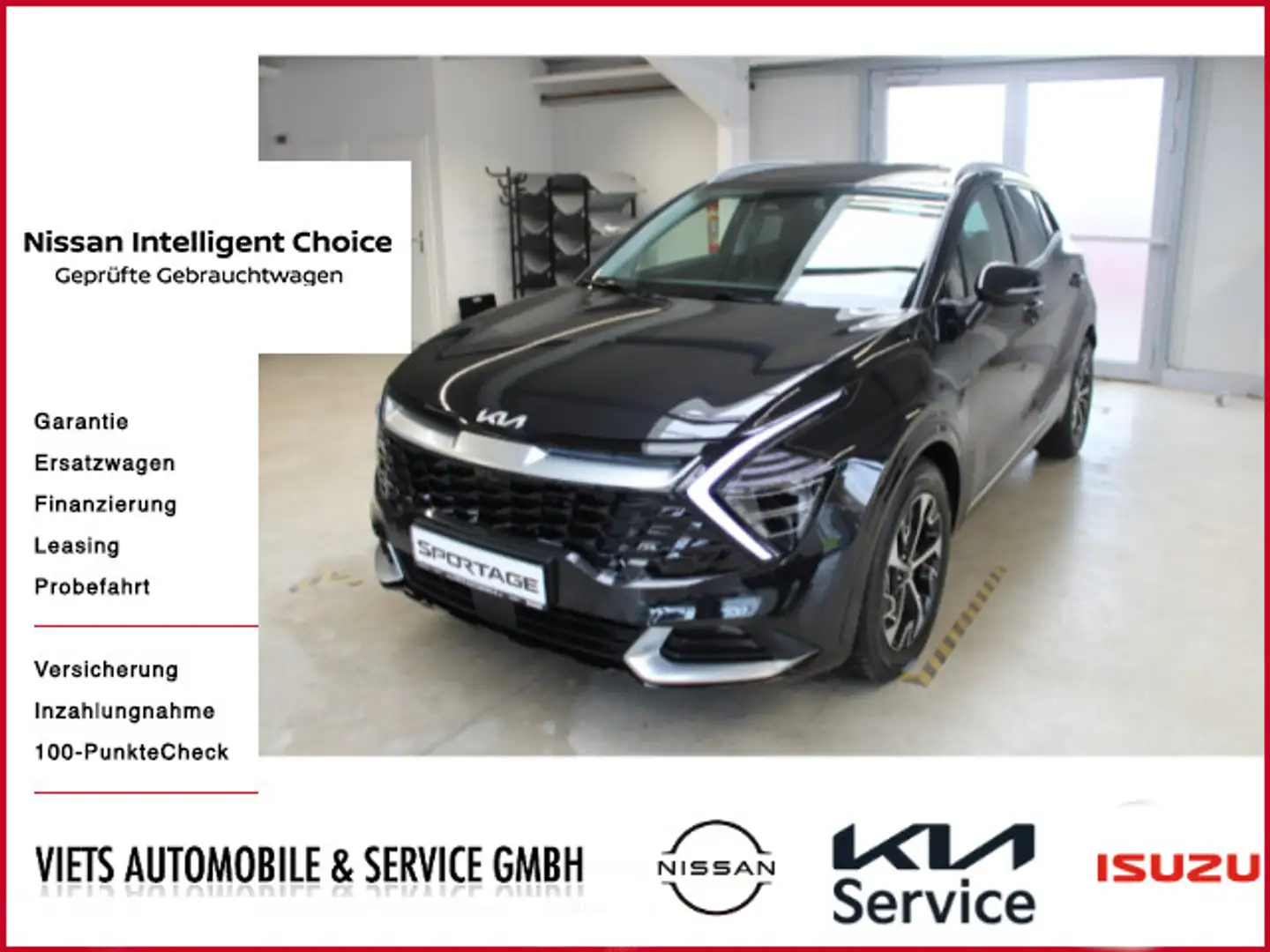 Kia Sportage AWD 1.6 CRDi Spirit AT Leder Drive Noir - 1