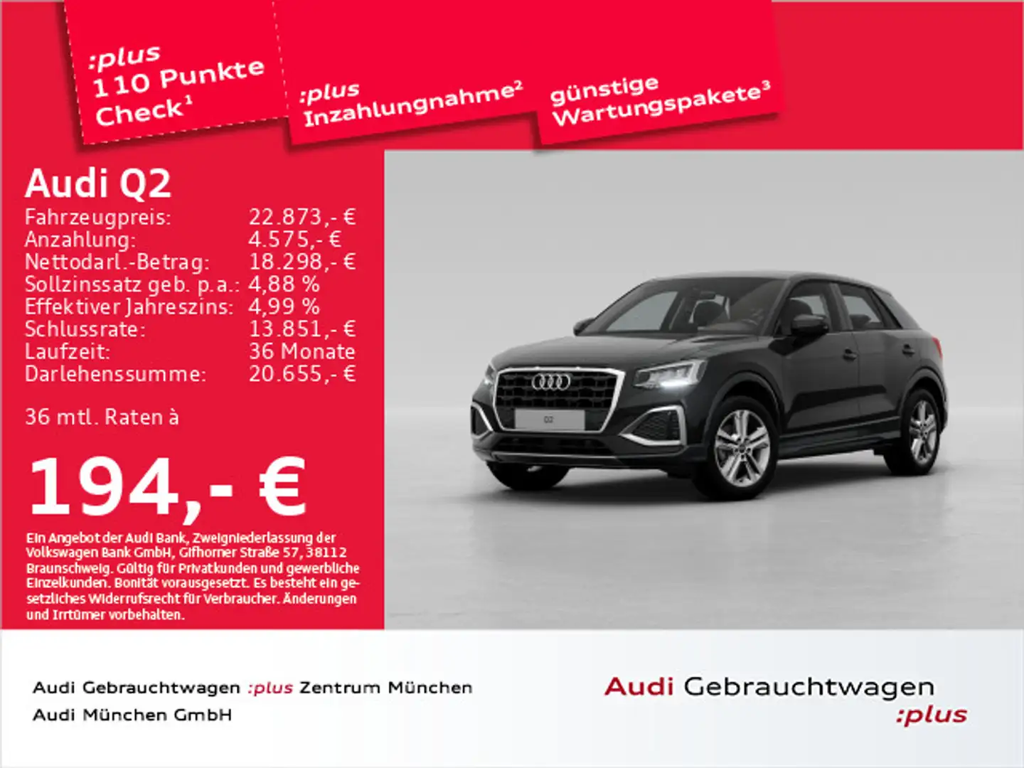 Audi Q2 30 TFSI advanced Navi+/SitzHzg Zwart - 1