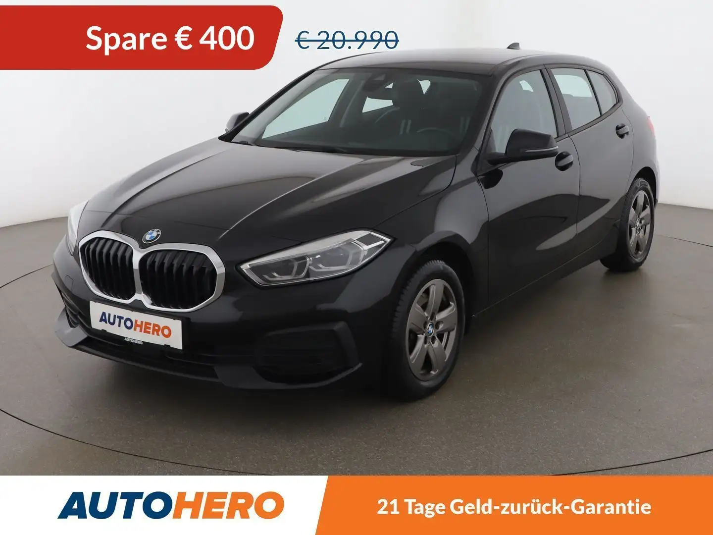 BMW 116 116d Advantage Aut. *LED*NAVI*SPUR*PDC* Schwarz - 1