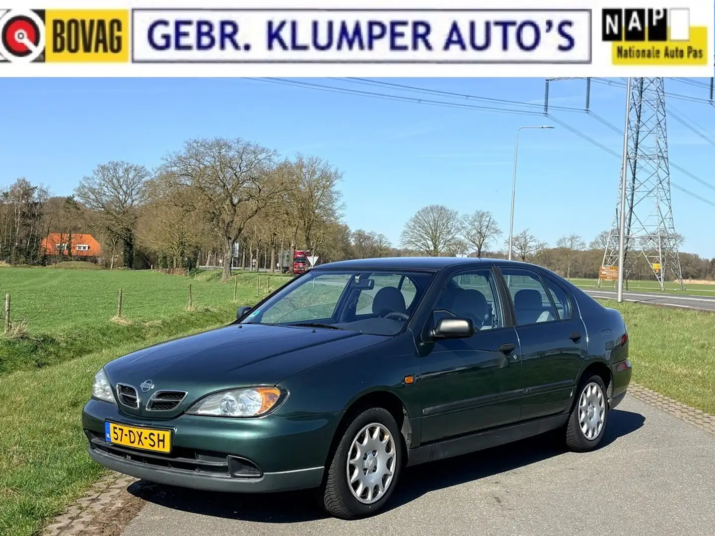 Nissan Primera 1.8 Comfort, Airco/ECC, El. Ramen, 2e Eig., Isofix Verde - 1