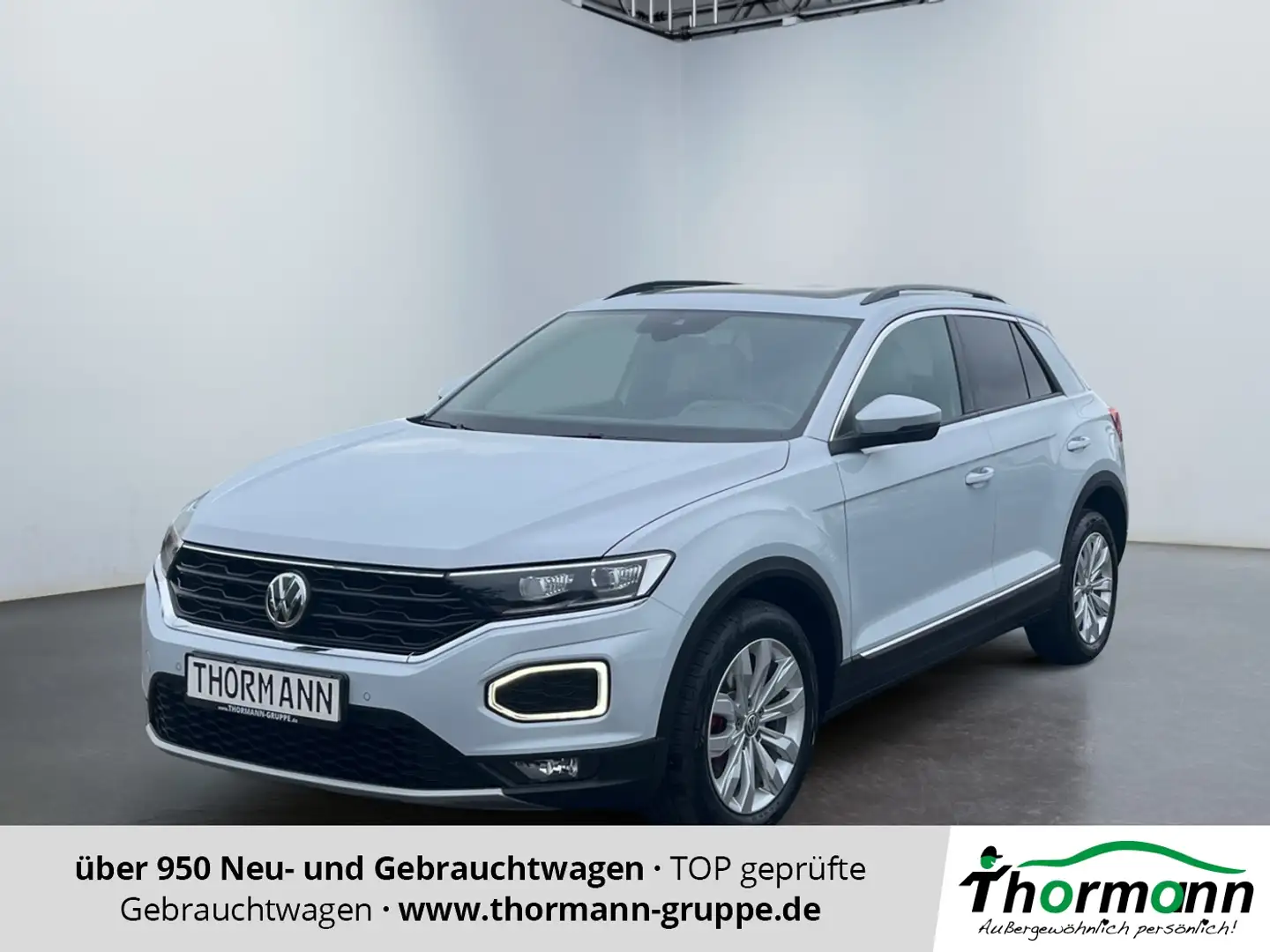 Volkswagen T-Roc Sport 2.0 TDI 4Motion LED 2xKlima ACC Blanc - 1