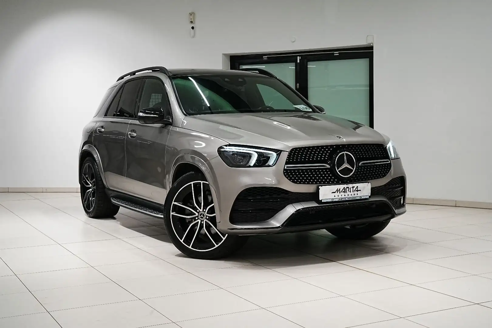Mercedes-Benz GLE 400 d|AMG|DISTR.|LUFT|MEMORY|PANO|360°|BURMS| Argent - 1