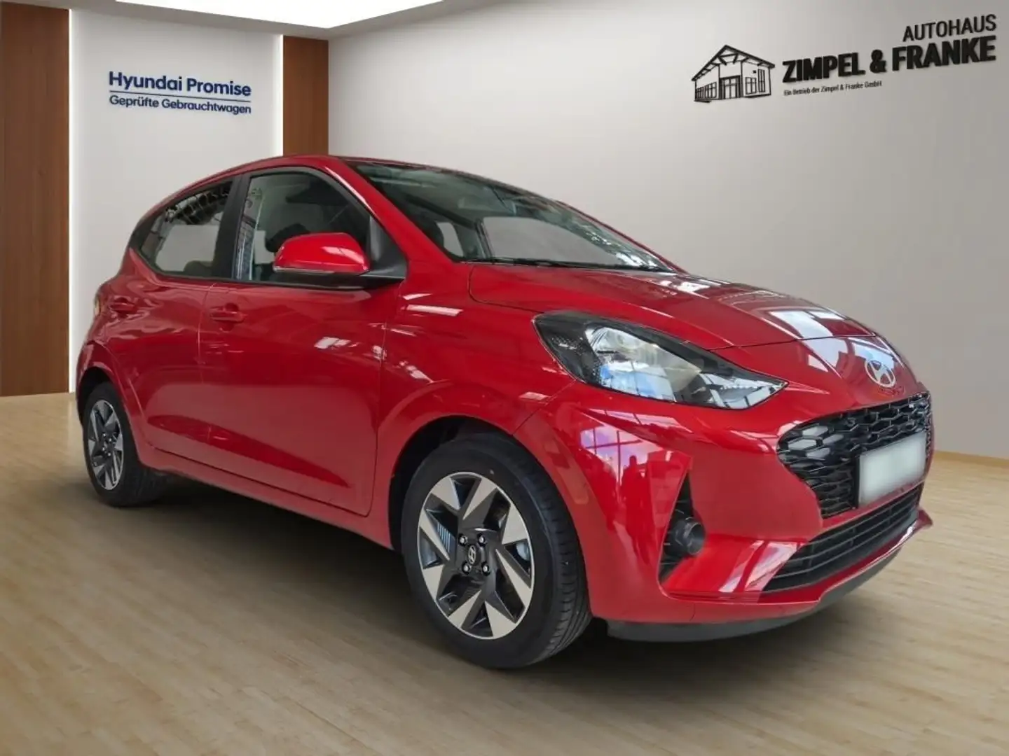 Hyundai i10 Trend, 8fach bereift, Klimaautomatik,  Navi, Rot - 2