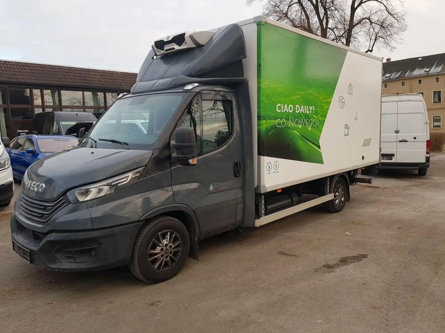 Iveco Daily Kühlkoffer Ladebordwand Bär CNG Navi Top Gris - 2