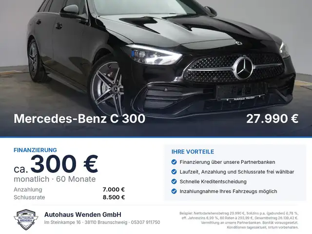 Mercedes-Benz C 300 d T 9G Tronic AMG Distronic/AHK/Leder/Pano