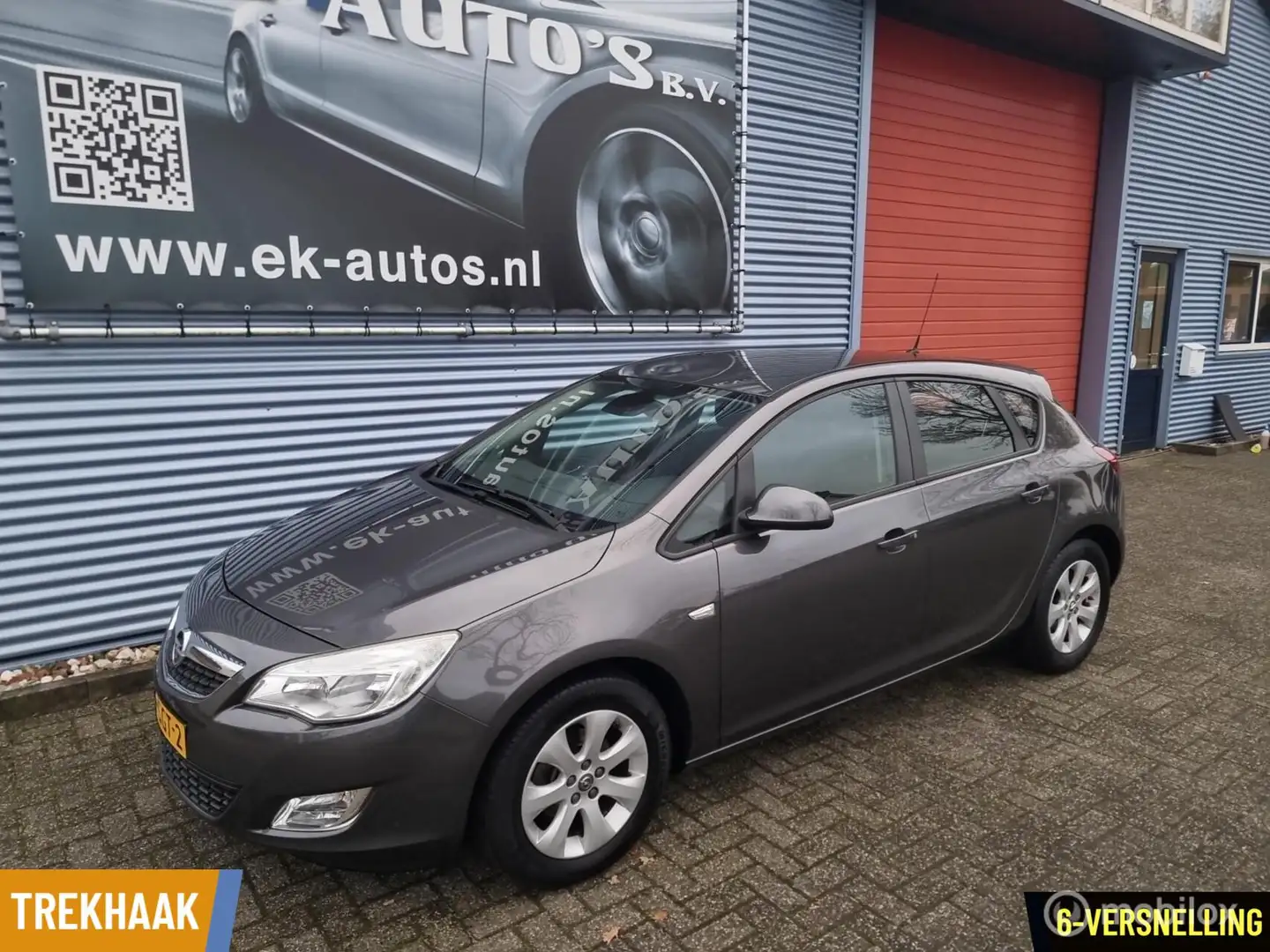 Opel Astra 1.4 Turbo Edition 120pk 6-vers. Trekhaak, Cruise Grijs - 1