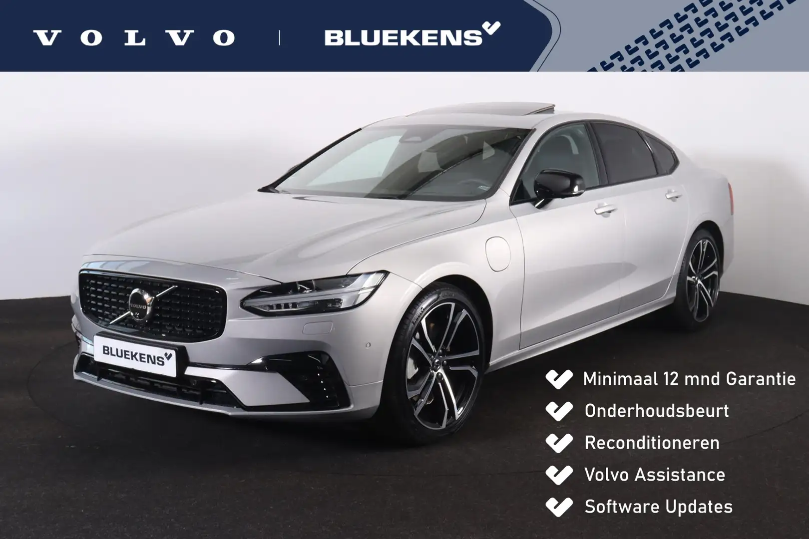 Volvo S90 T8 AWD Ultimate Dark - Luchtvering - IntelliSafe A Zilver - 1