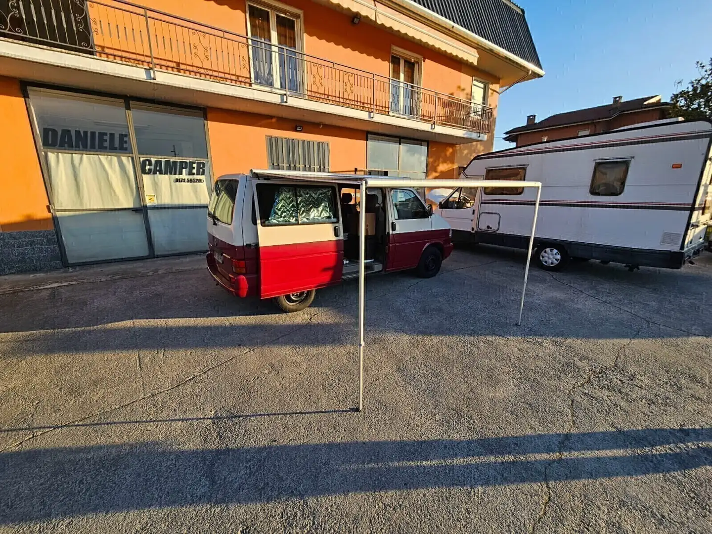 Volkswagen T4 Caravelle vw carevelle promiscuo semicamperizzato 9 posti 2 Bianco - 2
