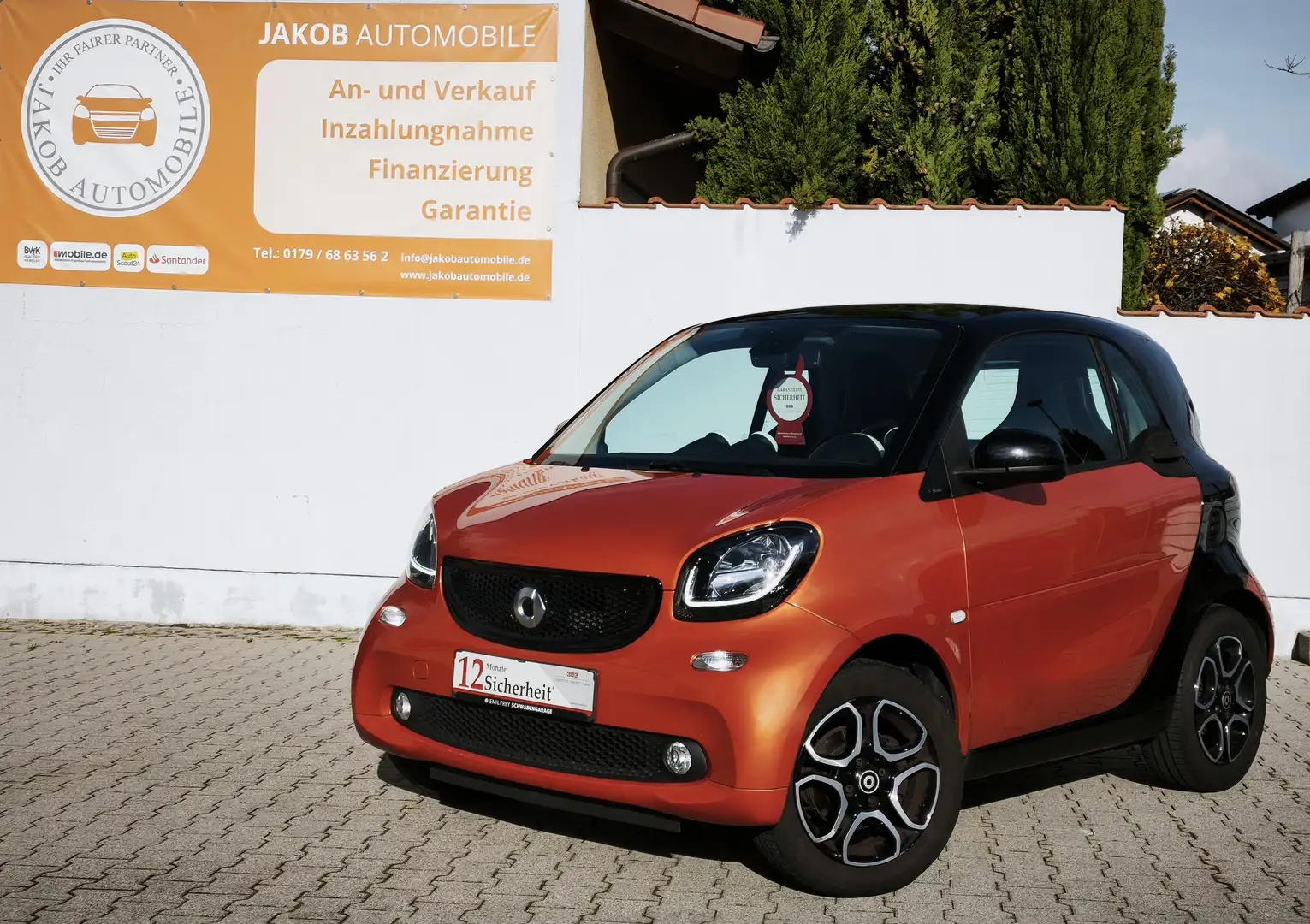smart forTwo TÜV Neu Panorama Sitzheizung Klima Scheckheft Schwarz - 1