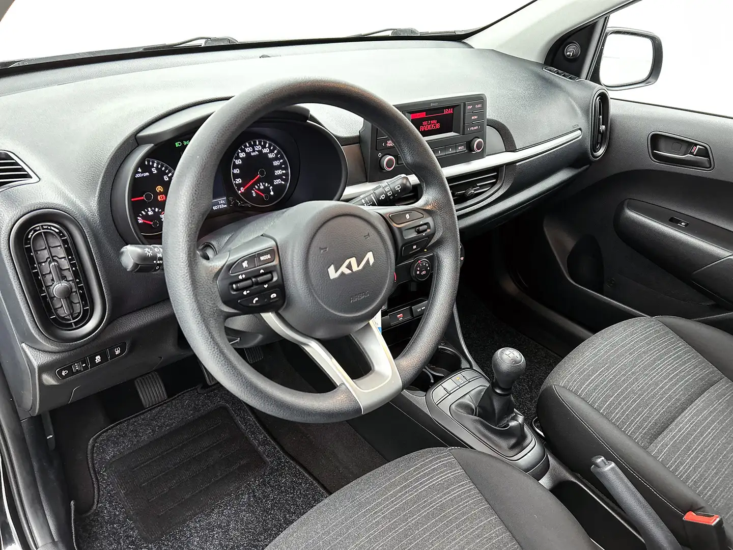 Kia Picanto 1.0 DPi ComfortLine DAB, Airco Zwart - 2