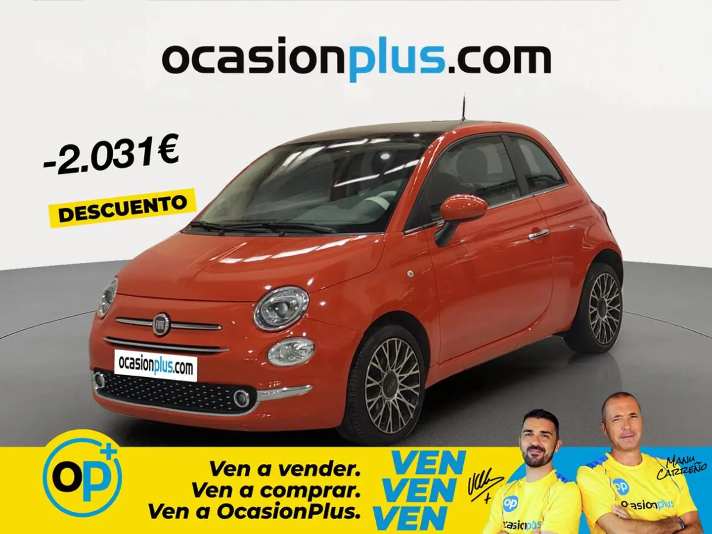 Fiat 500 1.0 Hybrid Dolcevita 52kW Naranja - 1